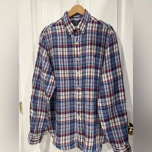 Polo Ralph Lauren Classic Fit Patchwork Button-Down Shirt, size XL linen